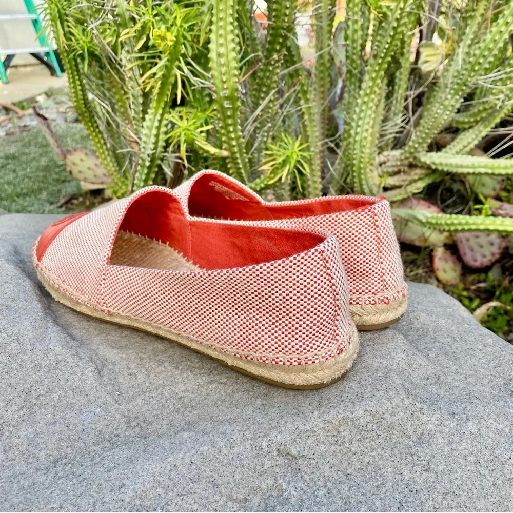 Tory Burch Red Espadrille Slip-Ons NWOB